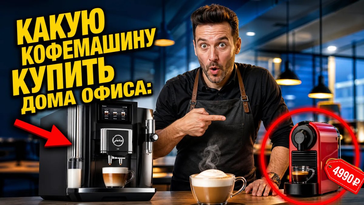 Какую кофемашину купить для дома и офиса: гид 2026